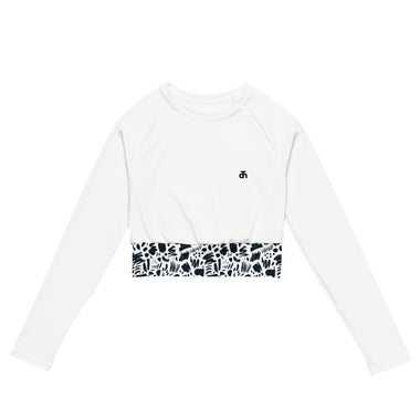 Long Sleeve Crop Top | MONOCHROME